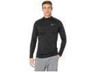 Nike Pro Therma Top Long Sleeve Mock (black/black/dark Grey) Men's Clothing