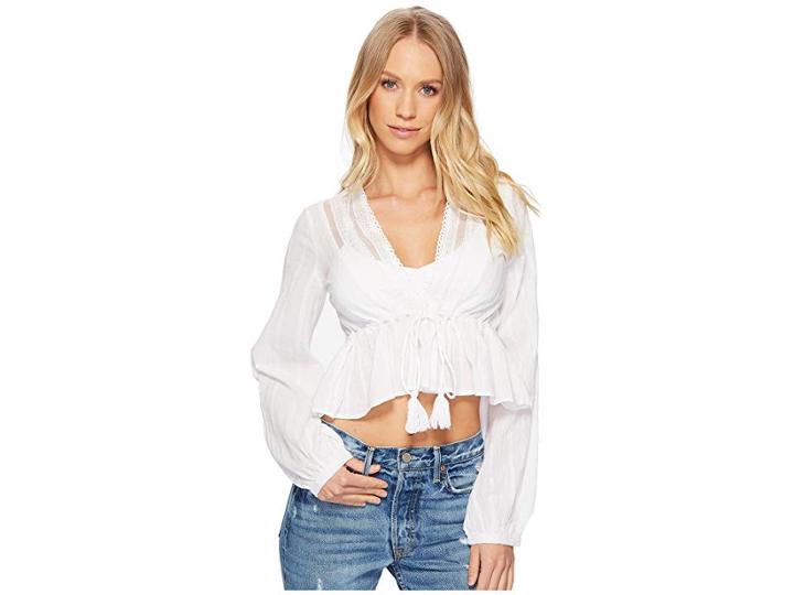 Free People Oberoi Top (white) Women's Clothing