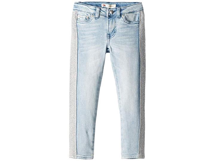Levi's(r) Kids 710 Stella Super Skinny Jeans (little Kids) (wonderwall/glitter Side Taping) Girl's Jeans