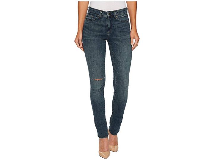 Nydj Ami Skinny Leggings In Desert Gold Knee Slit (desert Gold Knee Slit) Women's Jeans