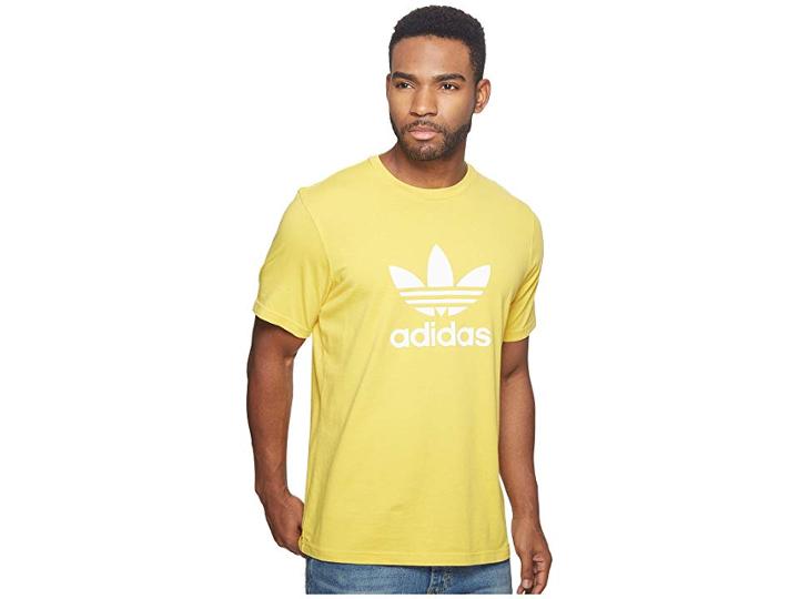 Adidas Originals Trefoil Tee (tribe Yellow) Men's T Shirt