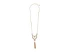 Guess Pendant With Tassel Necklace (gold/crystal) Necklace