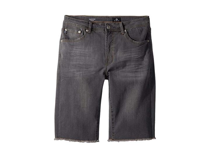 Ag Adriano Goldschmied Kids The Bryson Denim Shorts In Graphite (big Kids) (graphite) Boy's Shorts