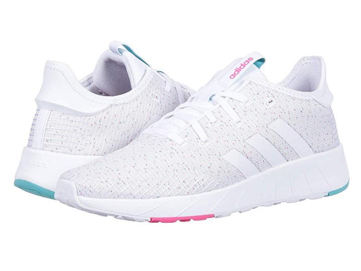 Adidas Questar X Byd (white/white/shock Pink) Women's Running Shoes