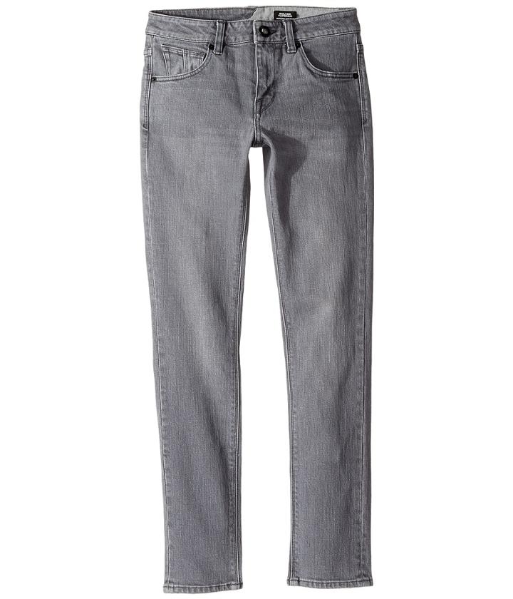 Volcom Kids Solver Tapered (big Kids) (power Grey) Boy's Jeans