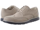 Cole Haan Original Grand Wing Oxford (barley Nubuck/ivory/washed Indigo) Men's Lace Up Casual Shoes
