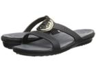 Crocs Sanrah Circle Embellishment Sandal (black/charcoal) Women's Shoes