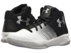 Under Armour Kids Ua Bgs Surge Basketball (big Kid) (white/black/metallic Silver) Boys Shoes