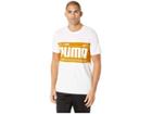 Puma Graphic Logo Block Tee (puma White) Men's T Shirt