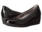 Clarks Petula Sadie (black Leather) Women's Wedge Shoes