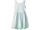 Kate Spade New York Kids Kali Stripe Dress (little Kids/big Kids) (fresh Mint/fresh White) Girl's Dress