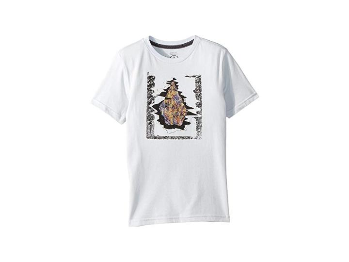 Volcom Kids Statiq Short Sleeve Tee (toddler/little Kids) (white) Boy's T Shirt