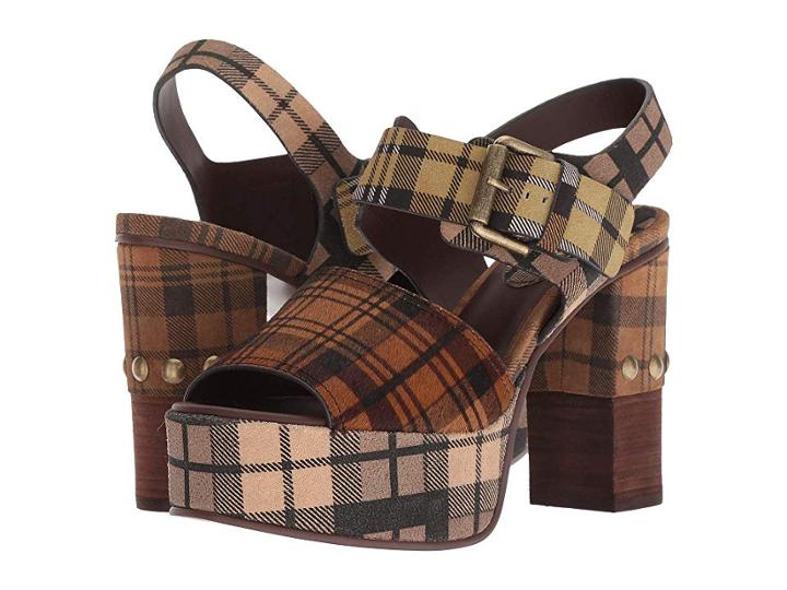 See By Chloe Sb31041a (print Tartan Brown/print Tartan Wine/brown) High Heels