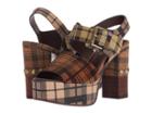 See By Chloe Sb31041a (print Tartan Brown/print Tartan Wine/brown) High Heels
