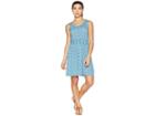 White Sierra Tangier Odor Free Printed Dress (aqua) Women's Dress
