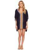 Nanette Lepore Peace Love Caftan Cover-up (denim) Women's Swimwear