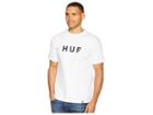 Huf Essentials Og Logo Short Sleeve Tee (white) Men's T Shirt