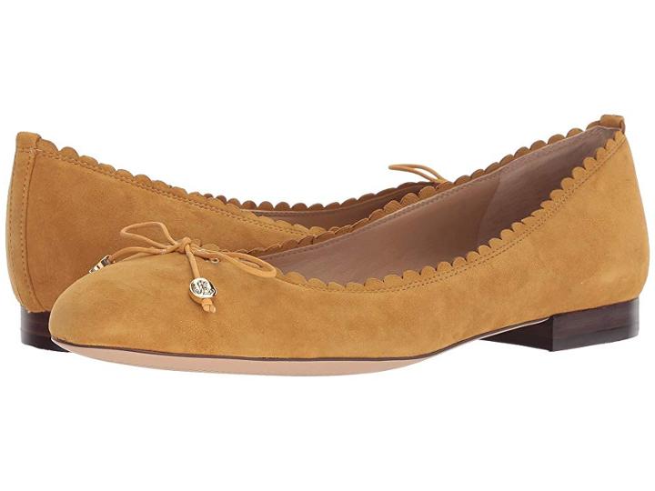 Lauren Ralph Lauren Glennie (saffron Suede) Women's Flat Shoes