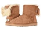 Ugg Fluff Bow Mini (chestnut) Women's Pull-on Boots