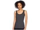 Lauren Ralph Lauren Ribbed Stretch Cotton Tank Top (polo Black/white) Women's Sleeveless