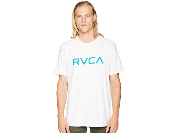 Rvca Big Rvca Tee (white) Men's Clothing