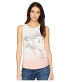 Lucky Brand Flowers Tank Top (marshmallow) Women's Sleeveless