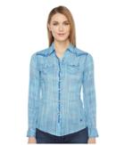 Ariat Ombre Fitted Snap (multi) Women's Long Sleeve Button Up