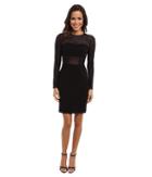 Nicole Miller Bandage Jersey L/s Dress (black) Women's Dress
