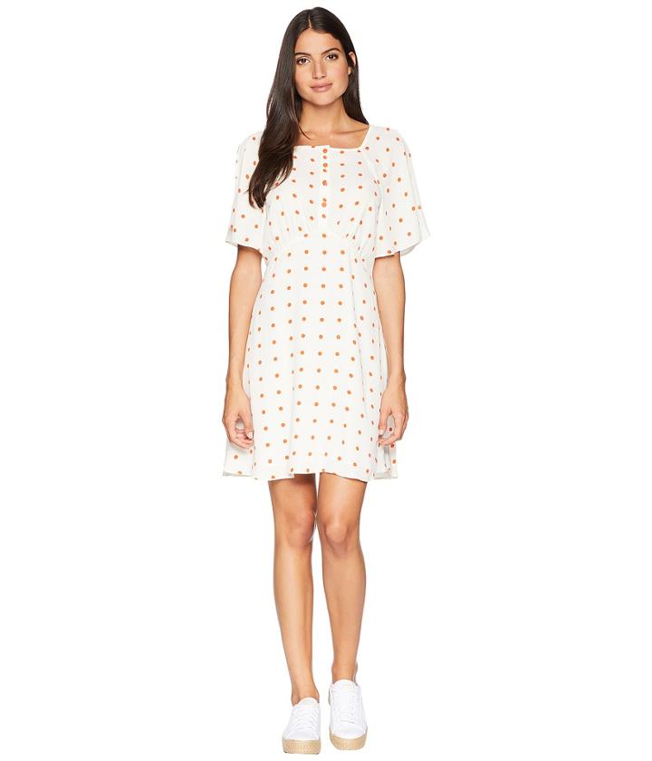 Juicy Couture All Over Dot Flirty Dress (angel Polka Dot) Women's Dress