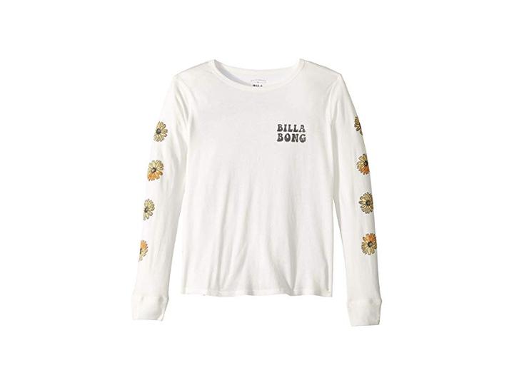 Billabong Kids Daisy Days Long Sleeve Tee (little Kids/big Kids) (cool Wip) Girl's T Shirt