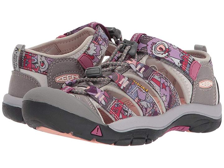 Keen Kids Newport H2 (little Kid/big Kid) (grape Kiss Print) Girls Shoes