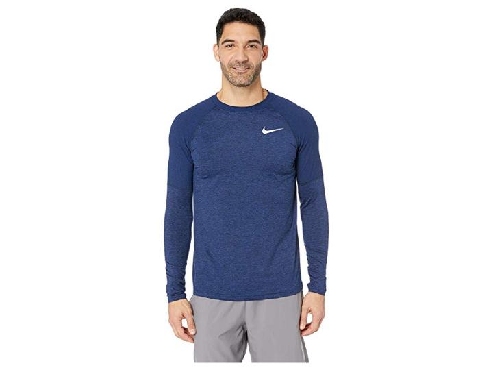 Nike Element Crew (obsidian/blue Void/heather) Men's Clothing