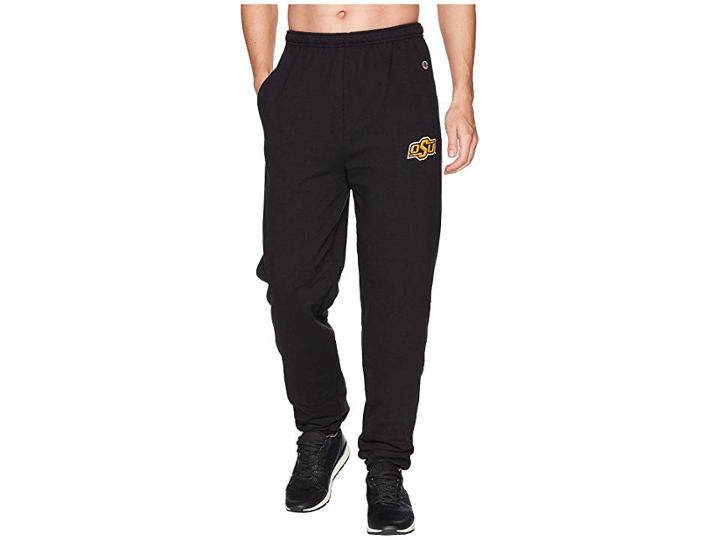 Champion College Oklahoma State Cowboys Eco(r) Powerblend(r) Banded Pants (black) Men's Casual Pants