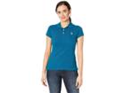 U.s. Polo Assn. Solid Pique Polo Shirt (fluid Teal) Women's Clothing