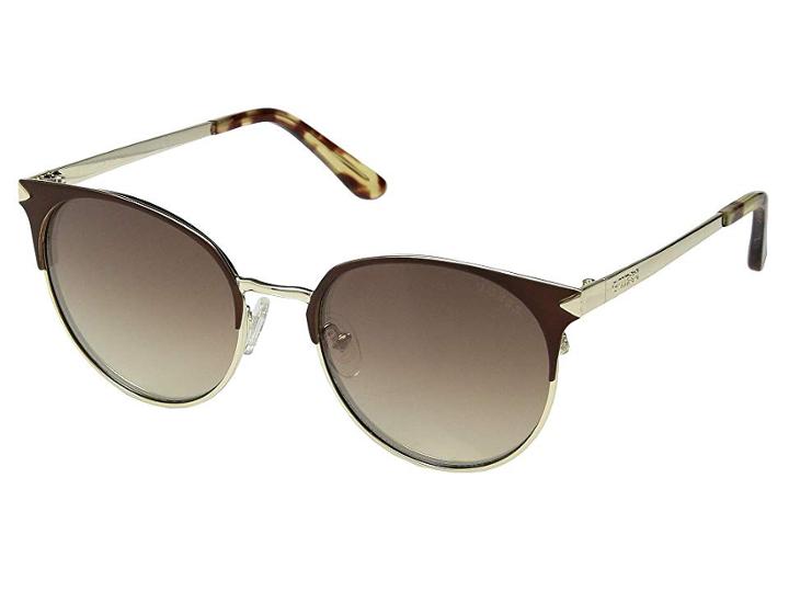 Guess Gu7516 (matte Dark Brown/brown Mirror) Fashion Sunglasses