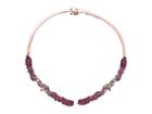 Betsey Johnson Pink Hinge Collar Necklace (pink) Necklace