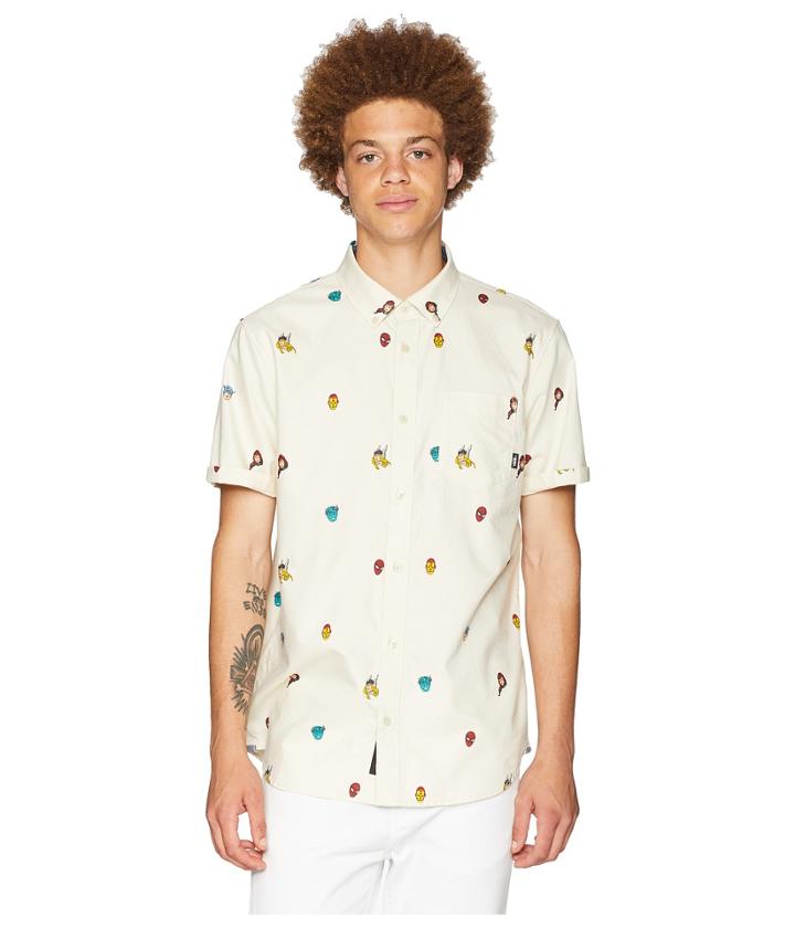 Vans Houser S/s Wovens (marvel Character) Men's Long Sleeve Button Up