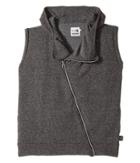 Nununu Asymmetrical Vest (little Kids/big Kids) (charcoal) Boy's Vest
