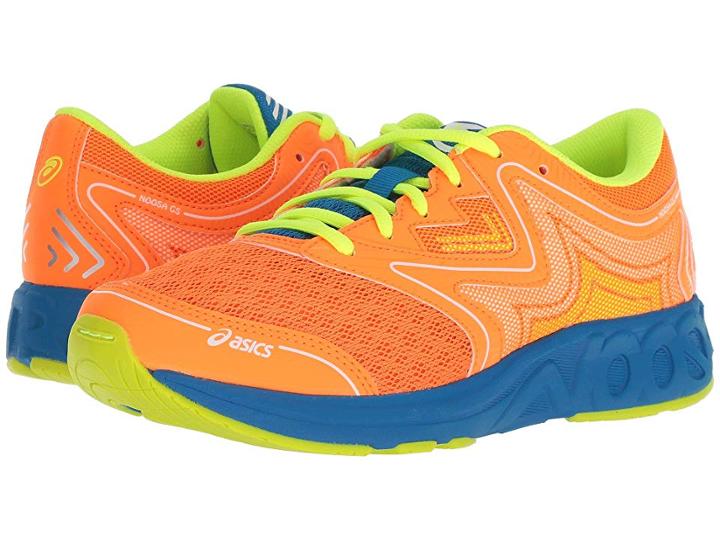 Asics Kids Noosa Gs (little Kid/big Kid) (shocking Orange/flash Yellow) Kids Shoes