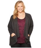 Lucy Extended Light Hearted Wrap (lucy Black Heather) Women's Clothing