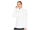 Nike Golf Dry Top 1/2 Zip (white/flint Silver) Women's Clothing