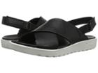 Ecco Freja Slide Sandal Ii (black Cow Leather) Women's Sandals