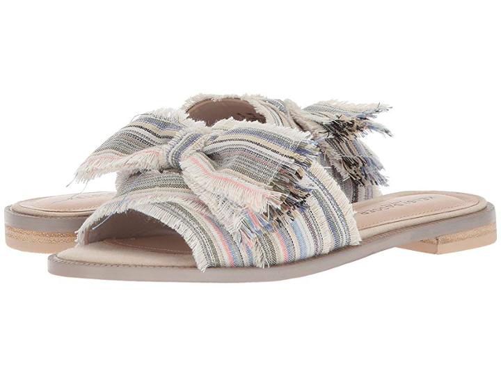 Kelsi Dagger Brooklyn Revere Slide (bone/multi Leather/fabric) Women's Shoes