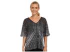 Prana Romy Top (black) Women's Short Sleeve Pullover