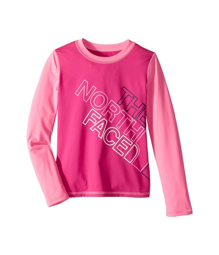 The North Face Kids Long Sleeve Amphibious Tee (little Kids/big Kids) (petticoat Pink/gem Pink) Girl's T Shirt