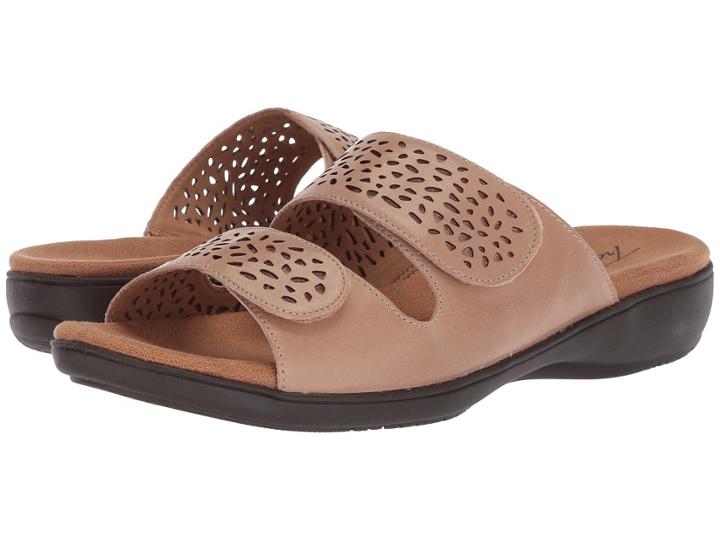 Trotters Tokie (cement Soft Leather) Women's Sandals