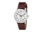 Timex Easy Reader Brown Leather Watch #t20041 (silver) Watches