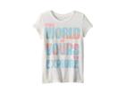Peek The World Is Yours Tee (toddler/little Kids/big Kids) (white) Girl's T Shirt
