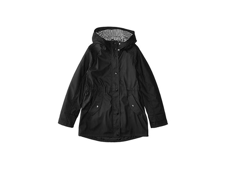 Urban Republic Kids Raincoat Anorak Jacket (little Kids/big Kids) (black) Girl's Coat