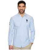 U.s. Polo Assn. Long Sleeve Classic Fit Solid Oxford Shirt (light Blue) Men's Clothing